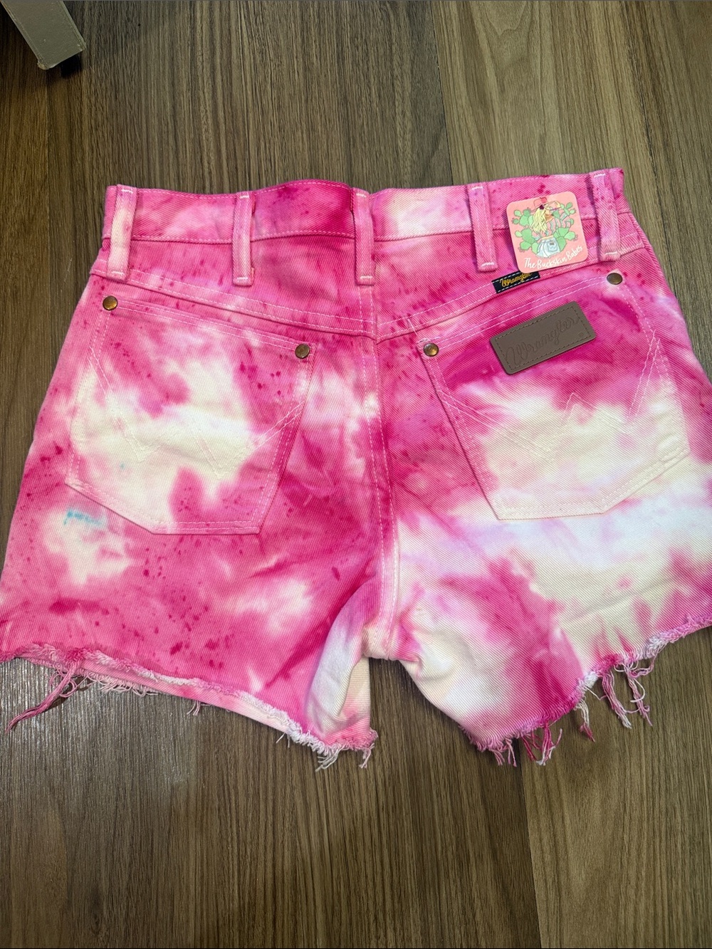Wrangler Tie-Dye Pink Women’s Denim Shorts
